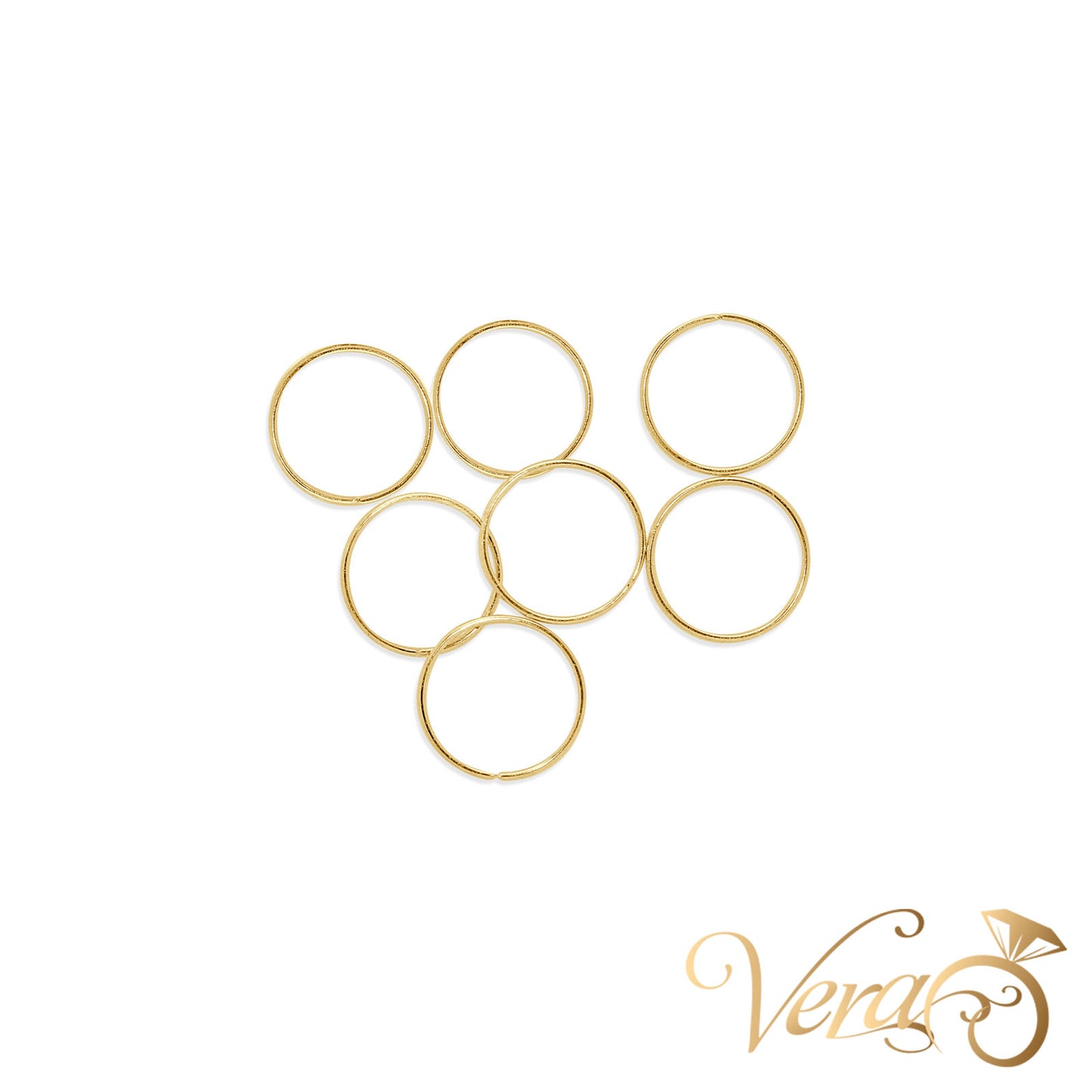 14K Yellow Gold Nose Piercing - Vera Jewelry in Miami