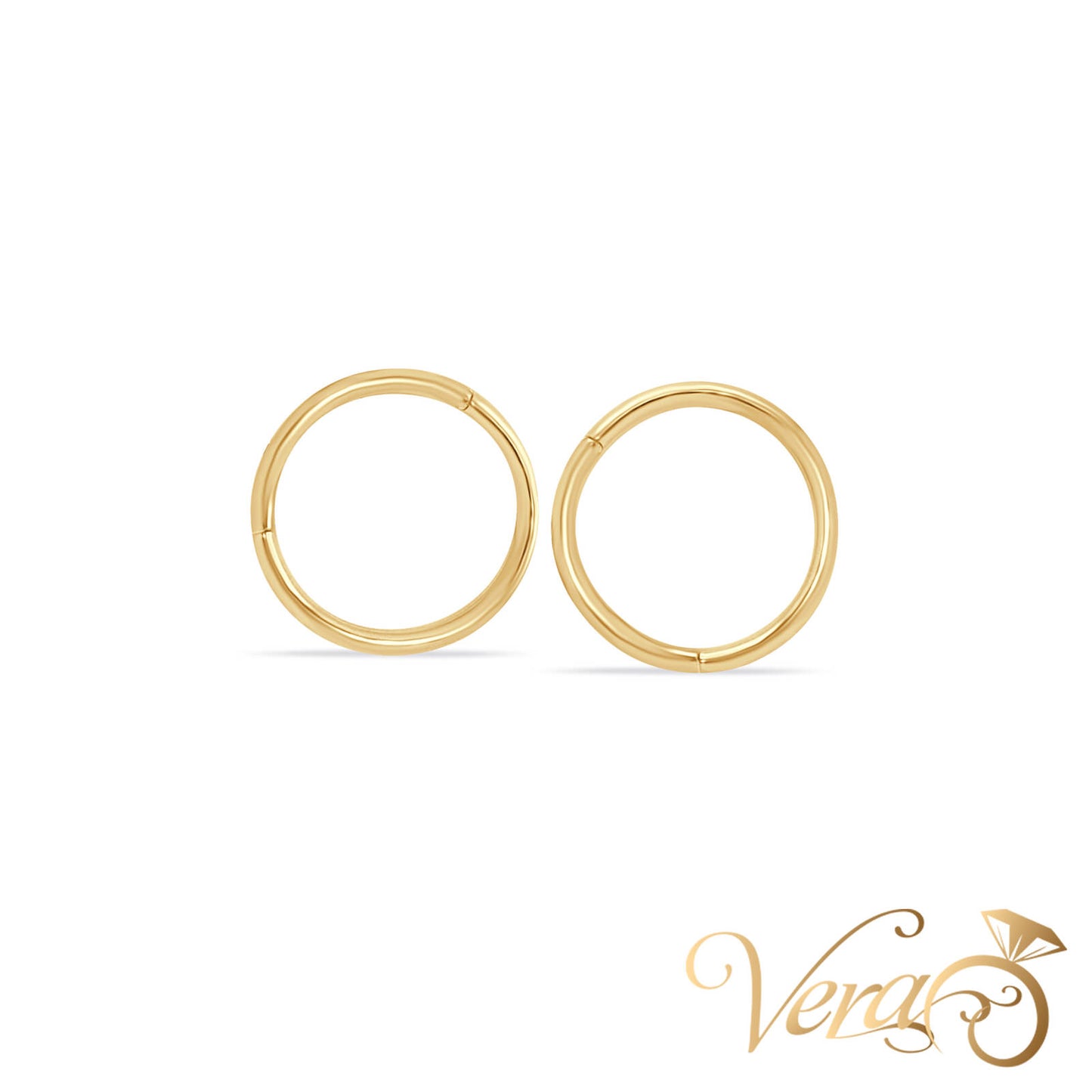 14K Yellow Gold Nose Piercing - Vera Jewelry in Miami