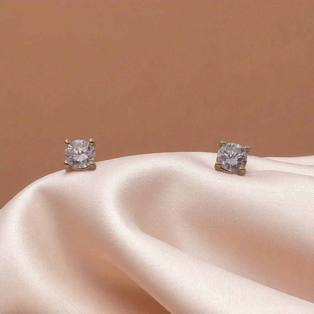 14K YG - 1.1g - LD - Earrings - 0.5400 ct -