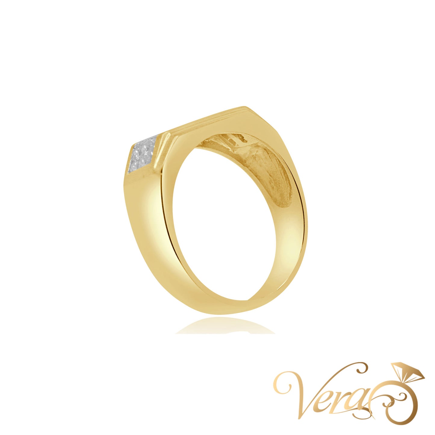 18K YG 11.9g NAT Ring 12.5 sz Men