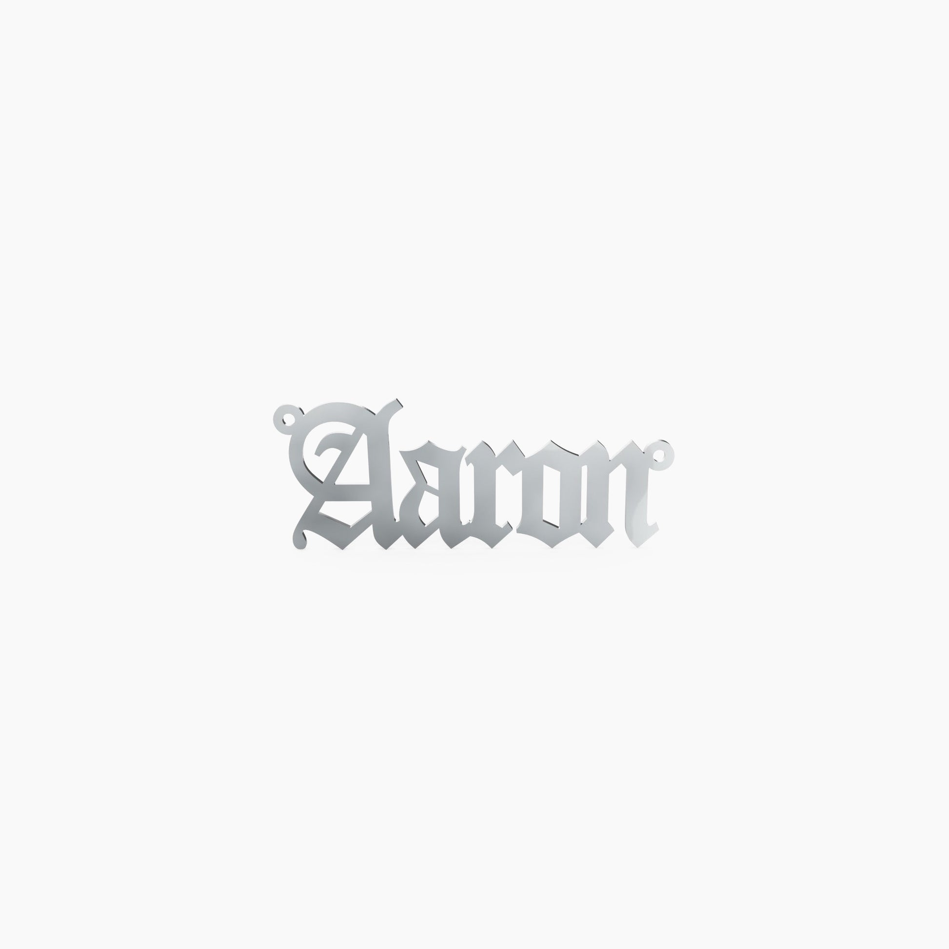 14K Solid Gold Gothic Name Necklace - Vera Jewelry in Miami