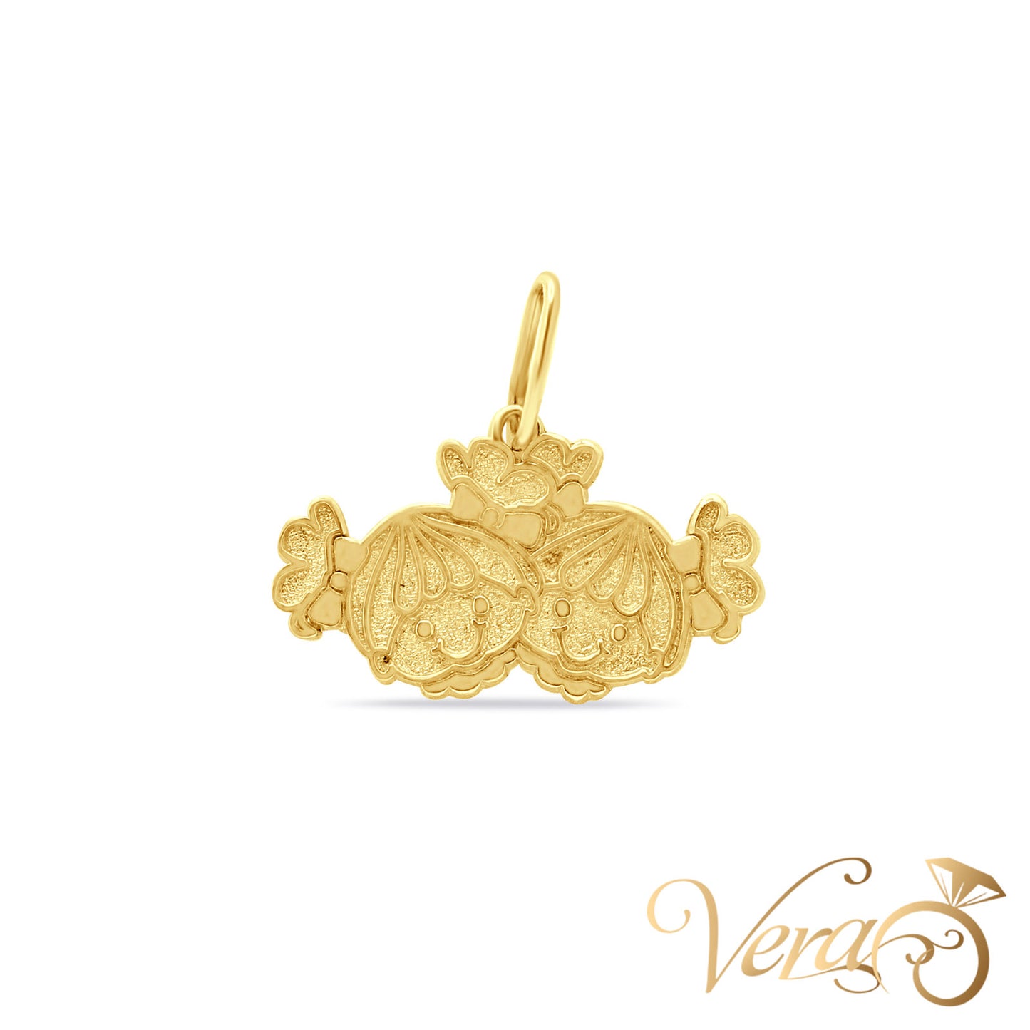 14K Yellow Gold Kids Pendant – 27mm