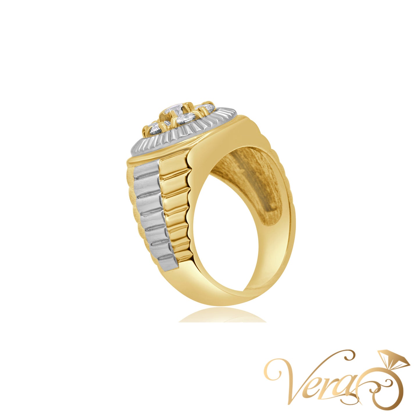 14K YG 21.9g NAT Ring 11 sz Men