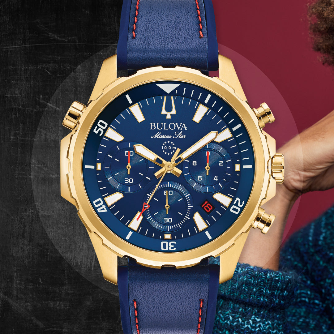 BULOVA - MARINE STAR - - Vera Jewelry in Miami