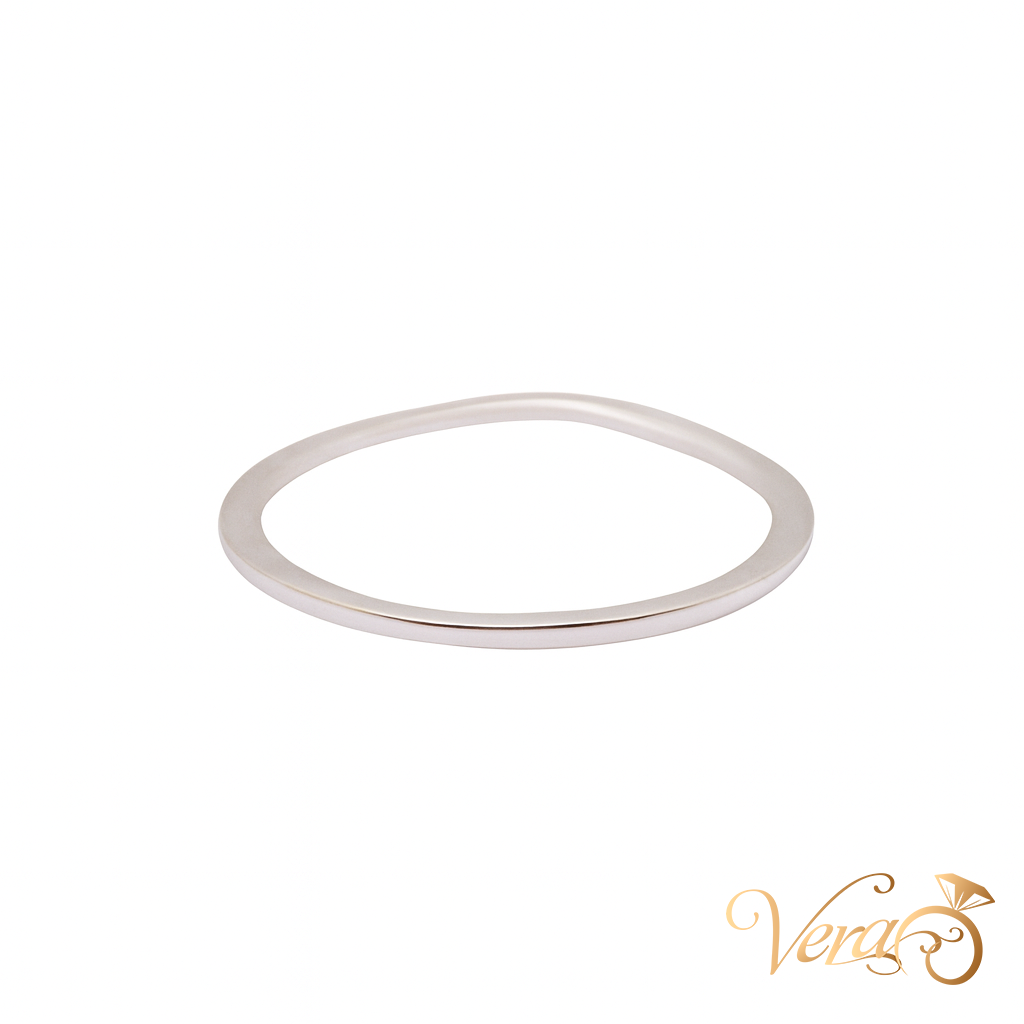 14K WG - 1.1g - NAT - Ring - 7 sz 0.15 ct - Diamond Band
