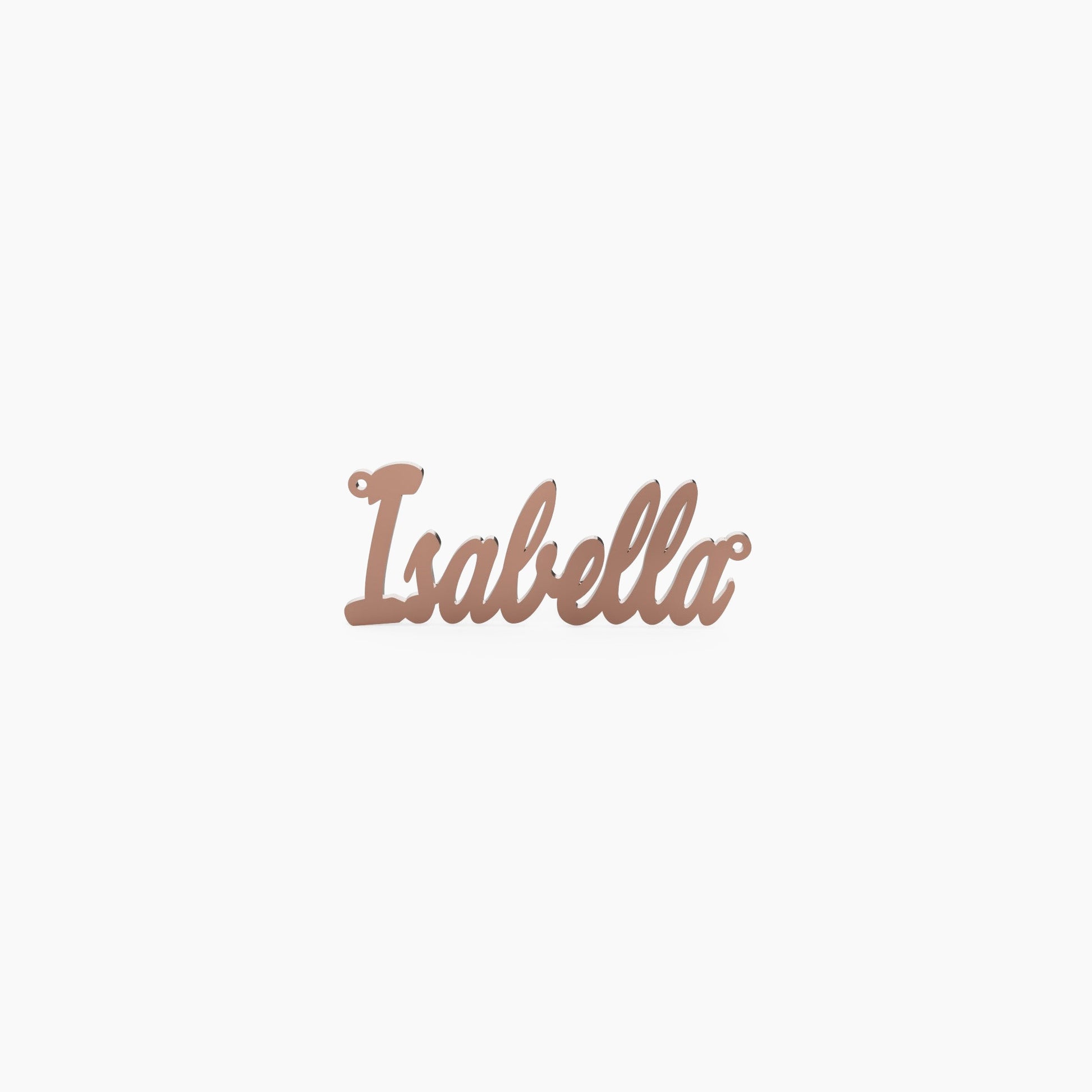 14K Solid Gold Close Cursive Name Necklace - Vera Jewelry in Miami