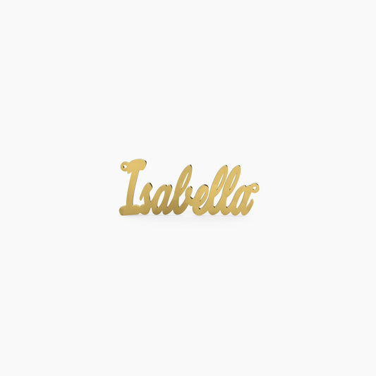 14K Solid Gold Close Cursive Name Necklace - Vera Jewelry in Miami