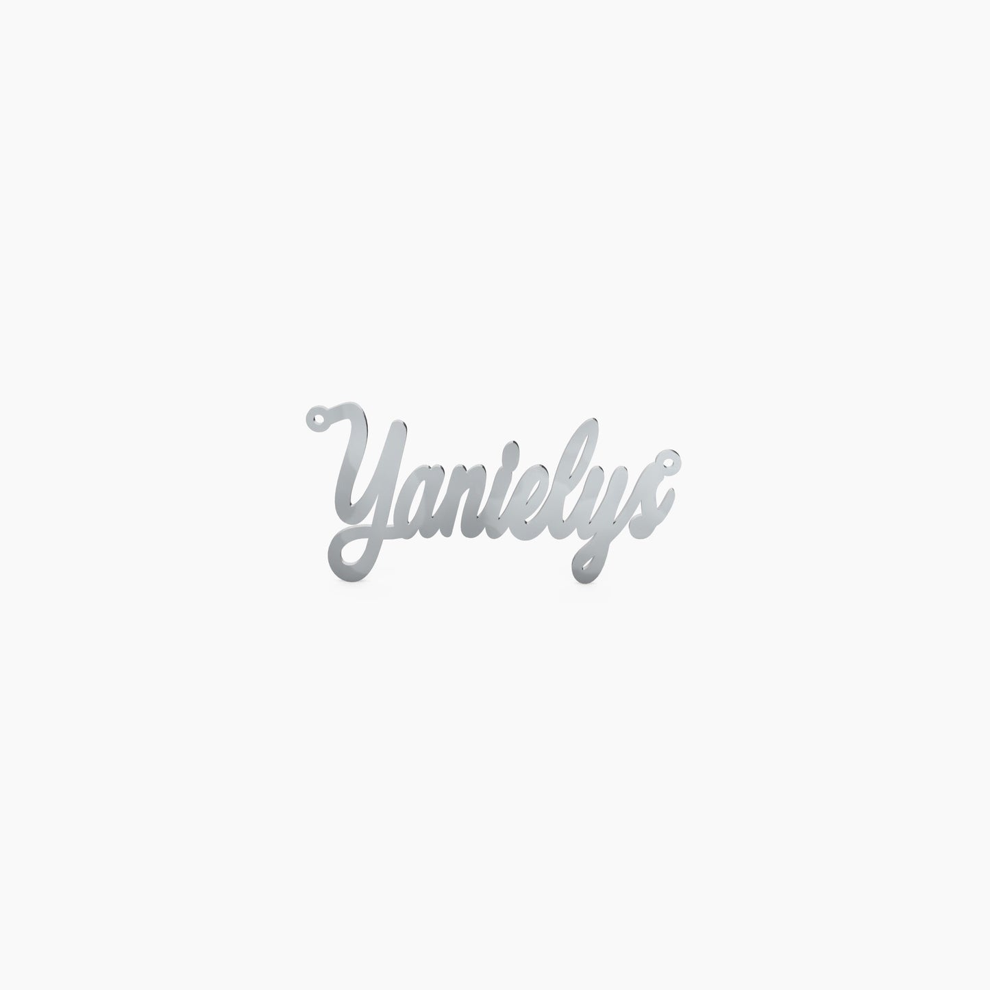 14K Solid Gold Fanciful Cursive Name Necklace - Vera Jewelry in Miami