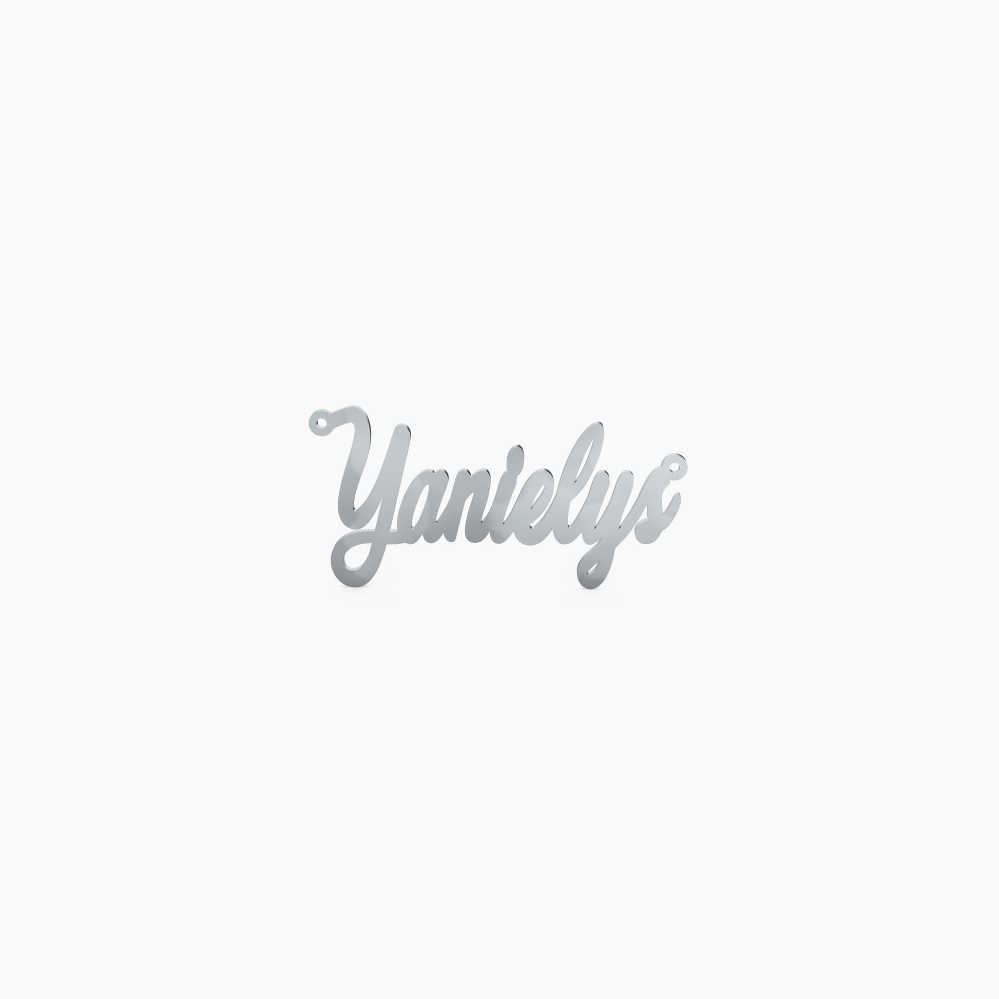 14K Solid Gold Fanciful Cursive Name Necklace - Vera Jewelry in Miami