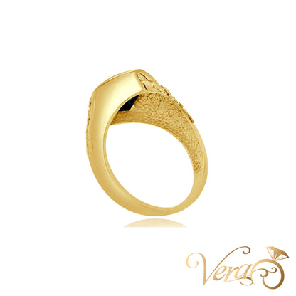 10K YG 5.9g CZ Ring 12 sz Men