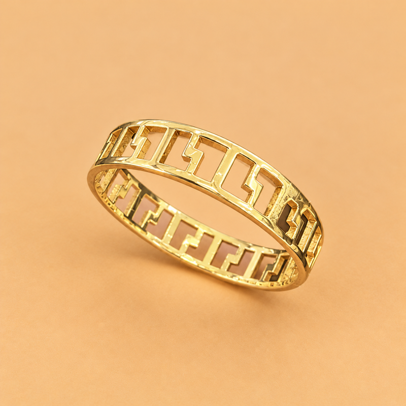 14K YG Band Ring, Size 10.75, 1.6g