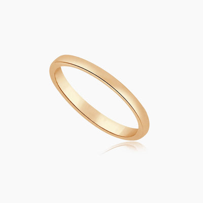 10K Rose Gold Band Ring, Size 7.25, 1.6g