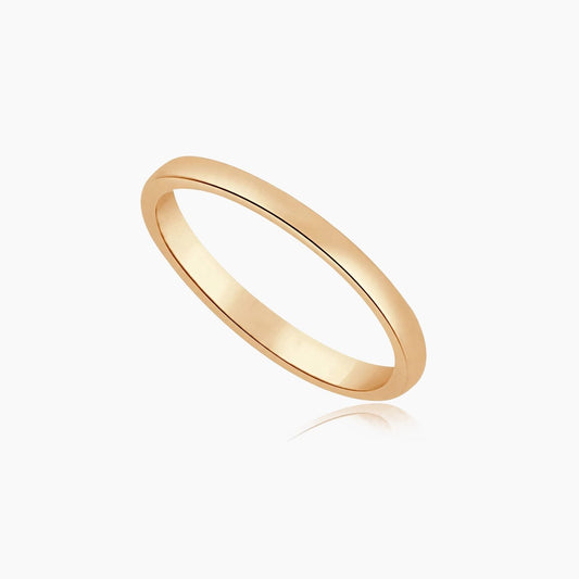 10K Rose Gold Band Ring, Size 7.25, 1.6g