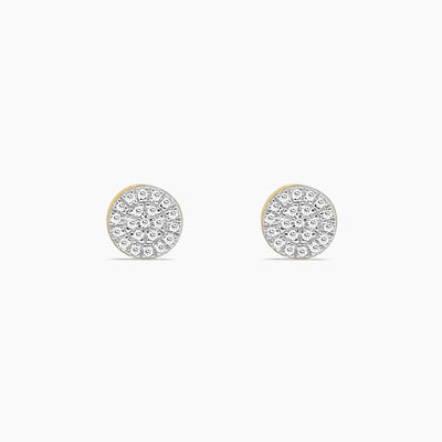 10K Yellow Gold Diamond Stud Earrings with 0.30ct, 5mm