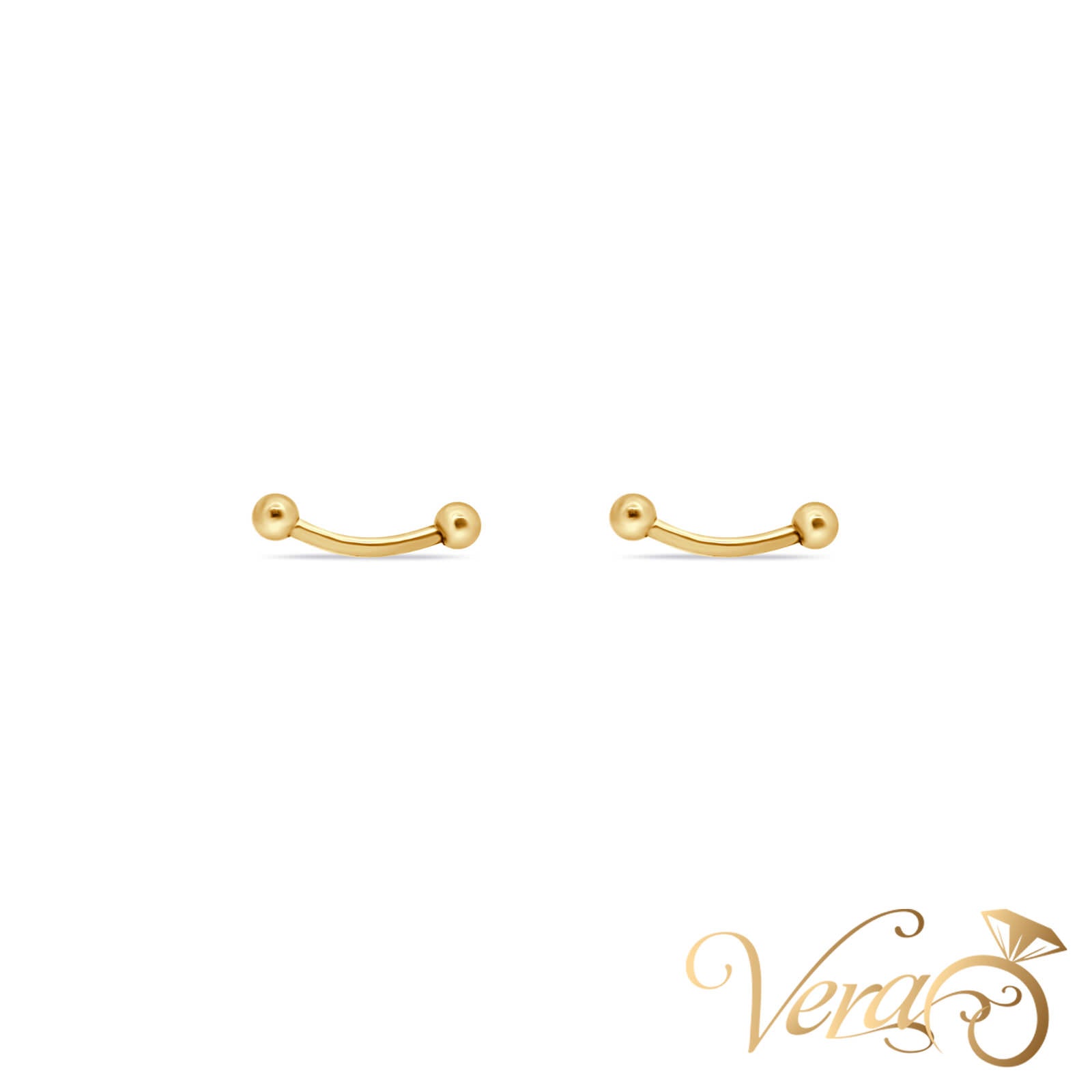 14K Yellow Gold Piercing - Vera Jewelry in Miami