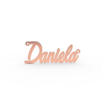 14K Cursive Solid Gold Name Pendant