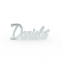14K Cursive Solid Gold Name Pendant