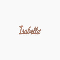 14K Solid Gold Close Cursive Name Necklace