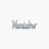 14K Solid Gold Cursive Name Butterfly End Necklace