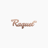 14K Solid Gold Cursive Name Necklace