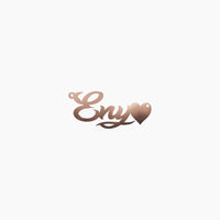 14K Solid Gold Cursive Name Necklace