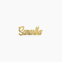 14K Solid Gold Cursive Name Necklace