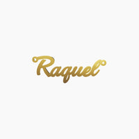 14K Solid Gold Cursive Name Necklace