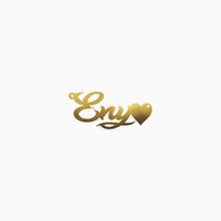14K Solid Gold Cursive Name Necklace