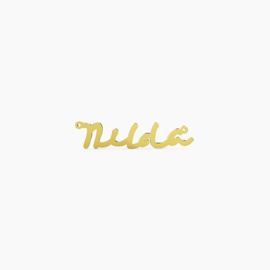 14K Solid Gold Cursive Name Necklace