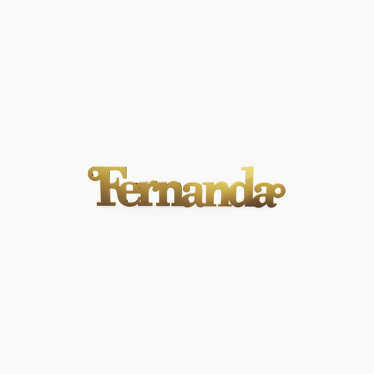 14K Solid Gold Square Name Necklace