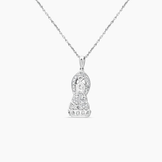 14K White Gold Rope Chain 16.5" – 1.24g
