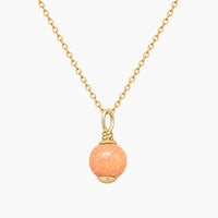 14K Yellow Gold Aventurine Fancy Chain & Pendant, 17