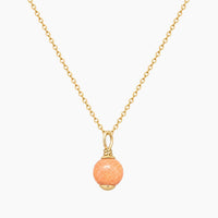 14K Yellow Gold Aventurine Fancy Chain & Pendant, 17