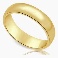 14K Yellow Gold Band Ring, Size 11