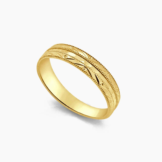 14K Yellow Gold Band Ring, Size 11.25, 1.5g