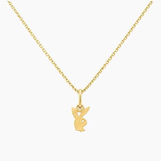 14K Yellow Gold 1.5g Chain & Pendant 16" Bunny