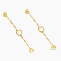 14K Yellow Gold Ear Piercing