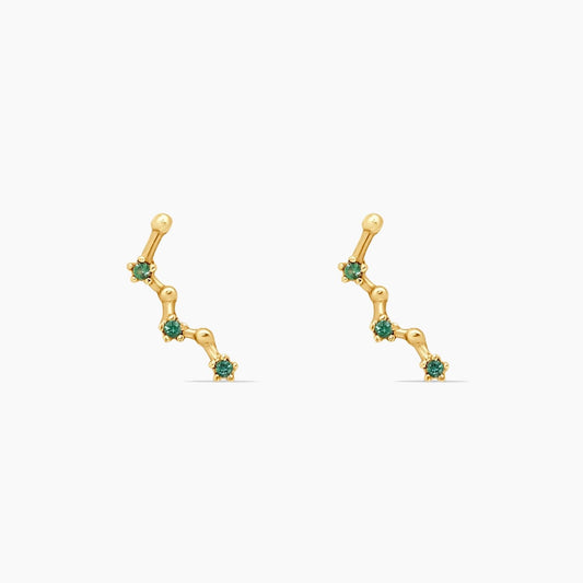 14K Yellow Gold Ear Piercing with CZ