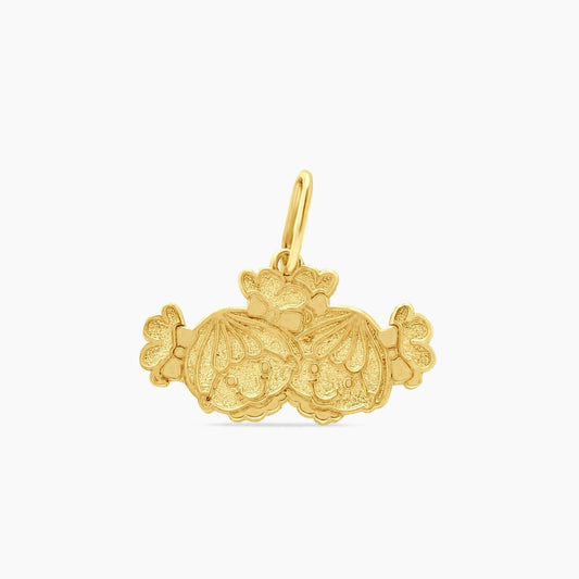 14K Yellow Gold Kids Pendant – 27mm