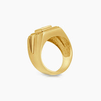 14K Yellow Gold Men’s Ring with 0.40 ct Natural Diamonds