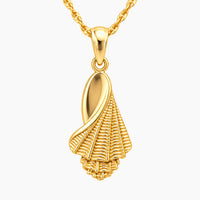 14K Yellow Gold Vintage Chain & Pendant, 17