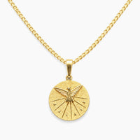 18K Yellow Gold Medal Chain & Pendant, 4.0g