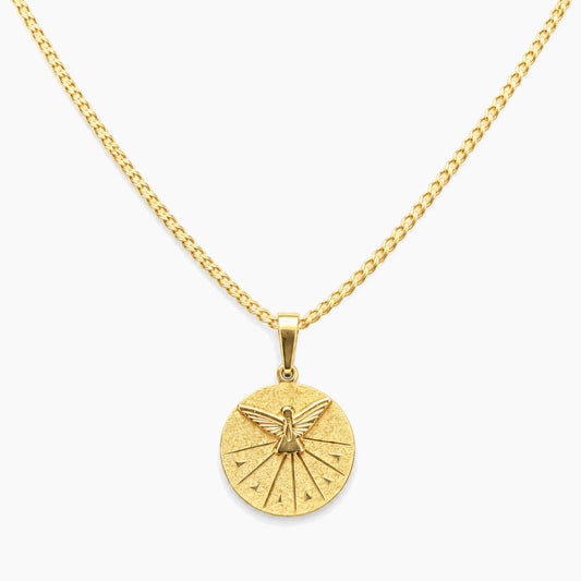 18K Yellow Gold Medal Chain & Pendant, 4.0g