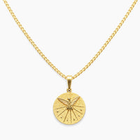 18K Yellow Gold Medal Chain & Pendant, 4.0g