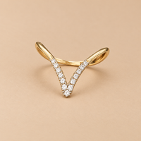 14K YG Women’s Ring CZ, Size 9, 1.4g