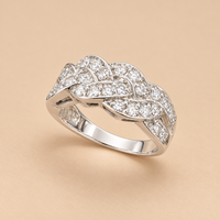 14K WG Women’s Ring 0.70 ct NAT, Size 6.5, 4.6g