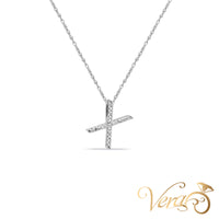 14K White Gold Letter 