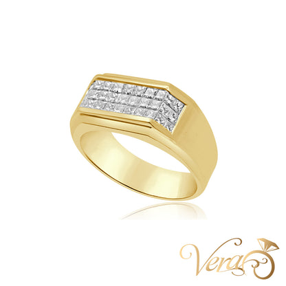 18K YG 11.9g NAT Ring 12.5 sz Men