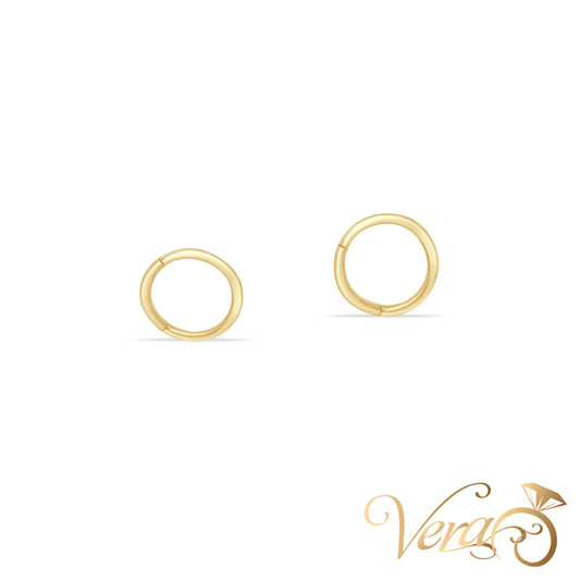 14K Yellow Gold Nose Piercing - Vera Jewelry in Miami