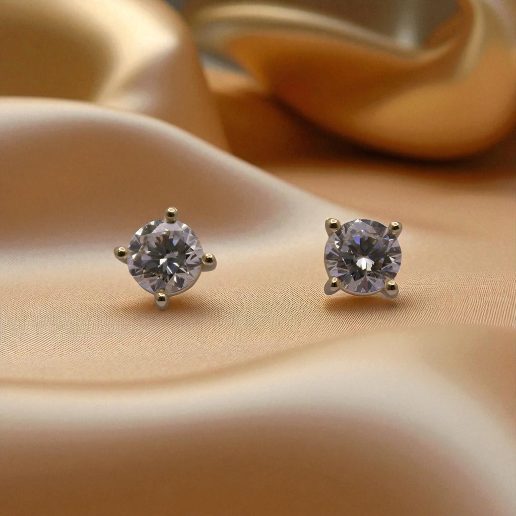14K YG - 1.2g - LD - Earrings - 1.0400 ct -